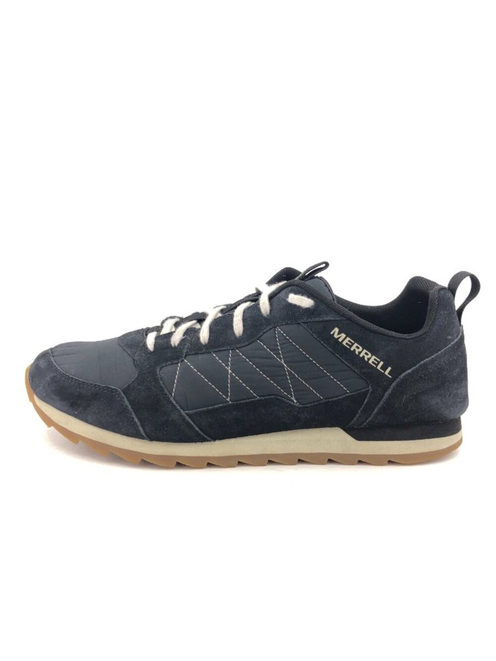 Merrell Alpine Retro Black Leather Sneakers 12